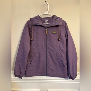LL Bean Purple Women's Mountain Classic Full-Zip Jacket with Hood Size X Small